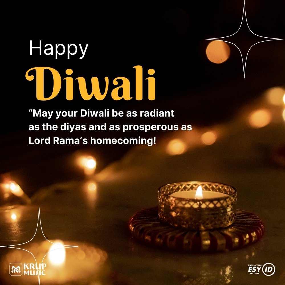 Happy Diwali Wishes Greetings Krup Music Esy ID Give Vacha Foundation