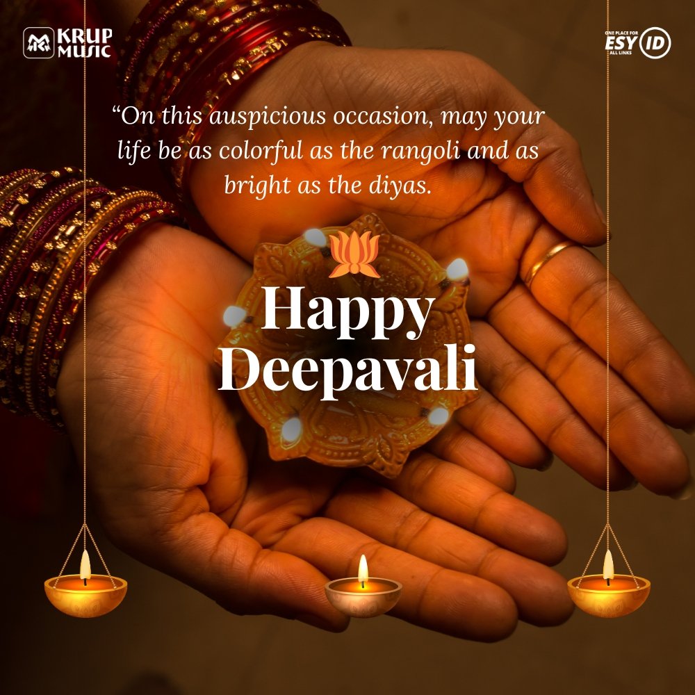 Happy Diwali Wishes Krup Music Esy ID Give Vacha Foundation
