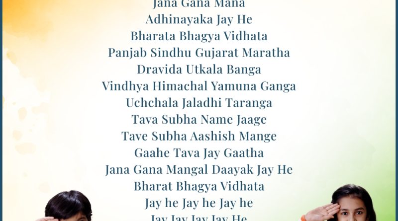 Jana Gana Mana English Lyrics National Anthem of India Krup Music Give Vacha Dr Krupesh Vacha Parv
